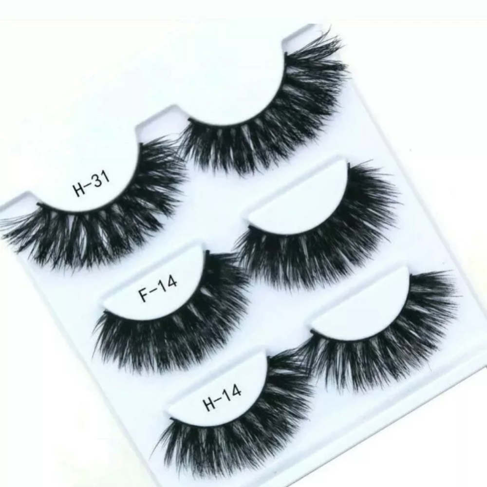 MMYDAY Real Mink Eyelashes 3D Natural False Eyelas